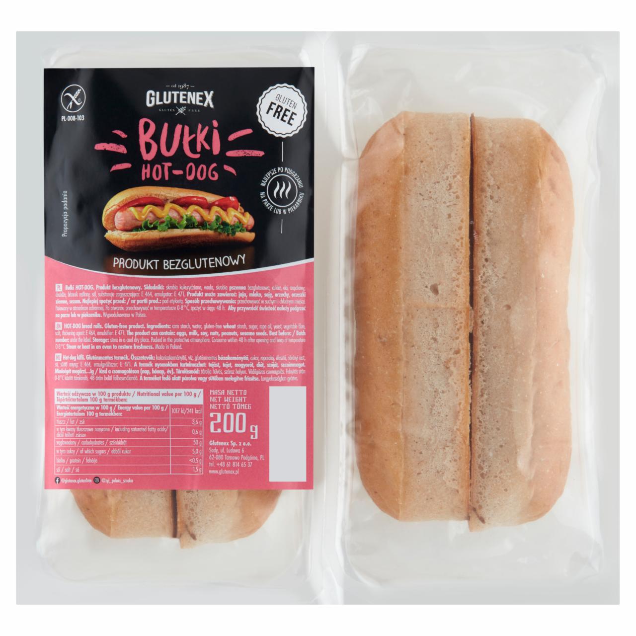 Zdjęcia - Glutenex Bułki hot-dog 200 g