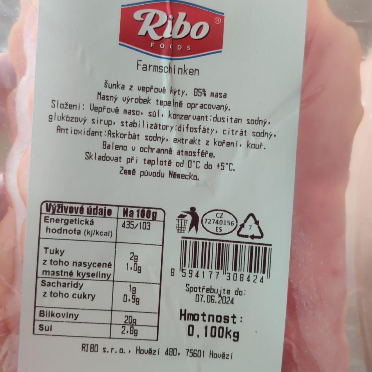 Zdjęcia - Szynka wieprzowa Ribo foods