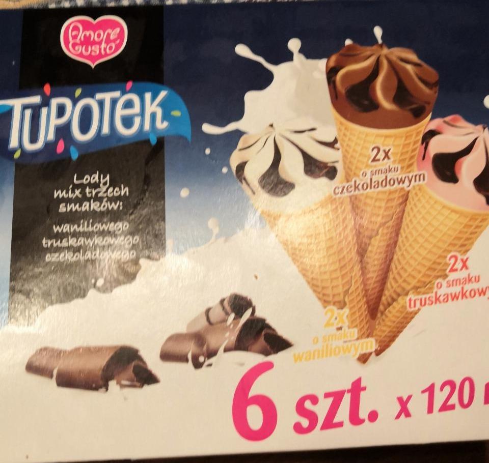 Zdjęcia - Tupotek Lody mix trzech smaków - smak waniliowy Amore Gusto