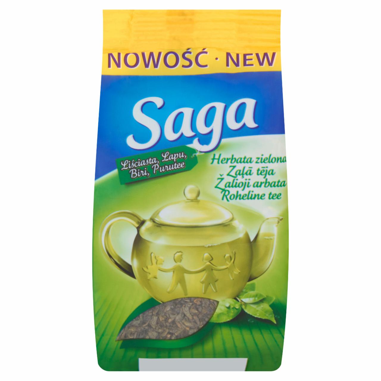 Zdjęcia - Saga Herbata zielona liściasta 75 g