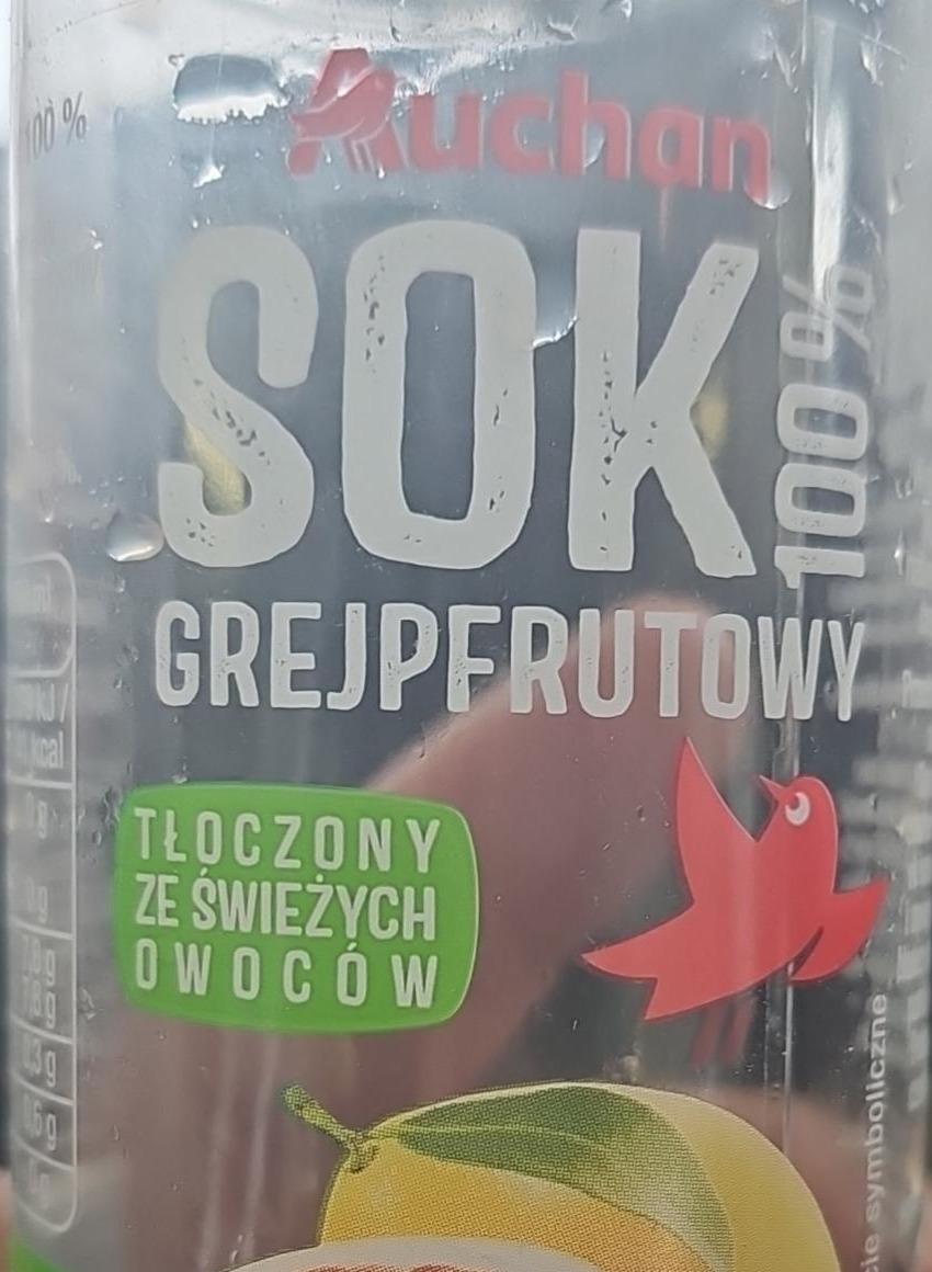 Zdjęcia - Sok 100% grejprutowy Auchan