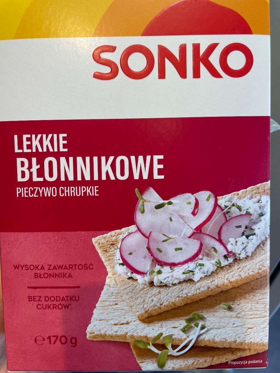 Zdjęcia - Pieczywo chrupkie lekkie błonnikowe Sonko