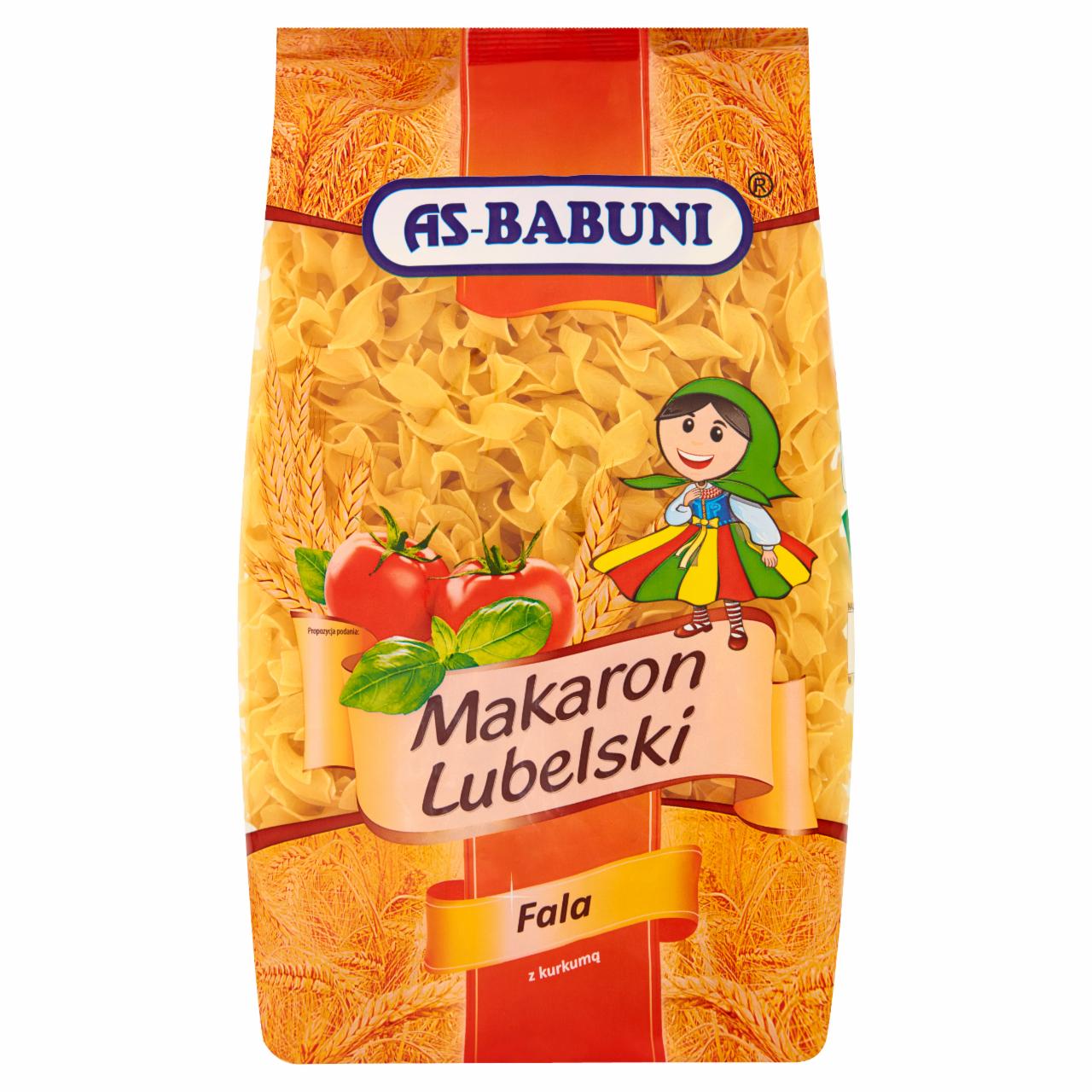 Zdjęcia - As-Babuni Makaron Lubelski fala z kurkumą 1 kg