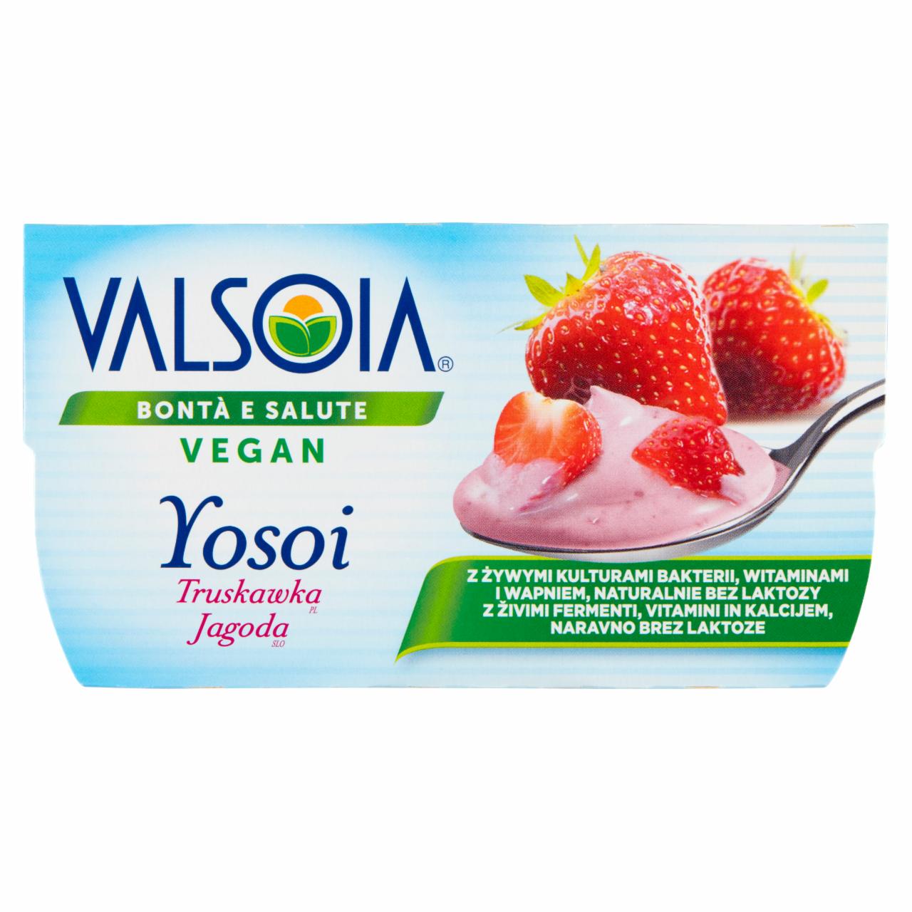 Zdjęcia - Valsoia Yosoi Roślinny produkt sojowy truskawka 250 g (2 x 125 g)