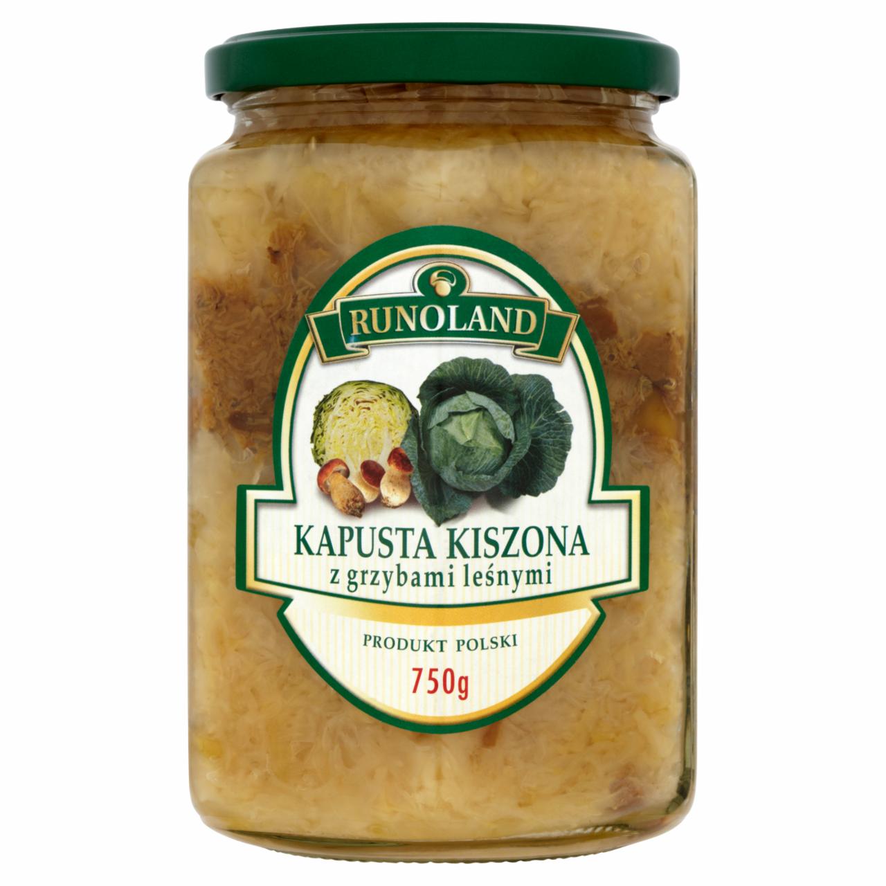 Zdjęcia - Runoland Kapusta kiszona z grzybami leśnymi 750 g