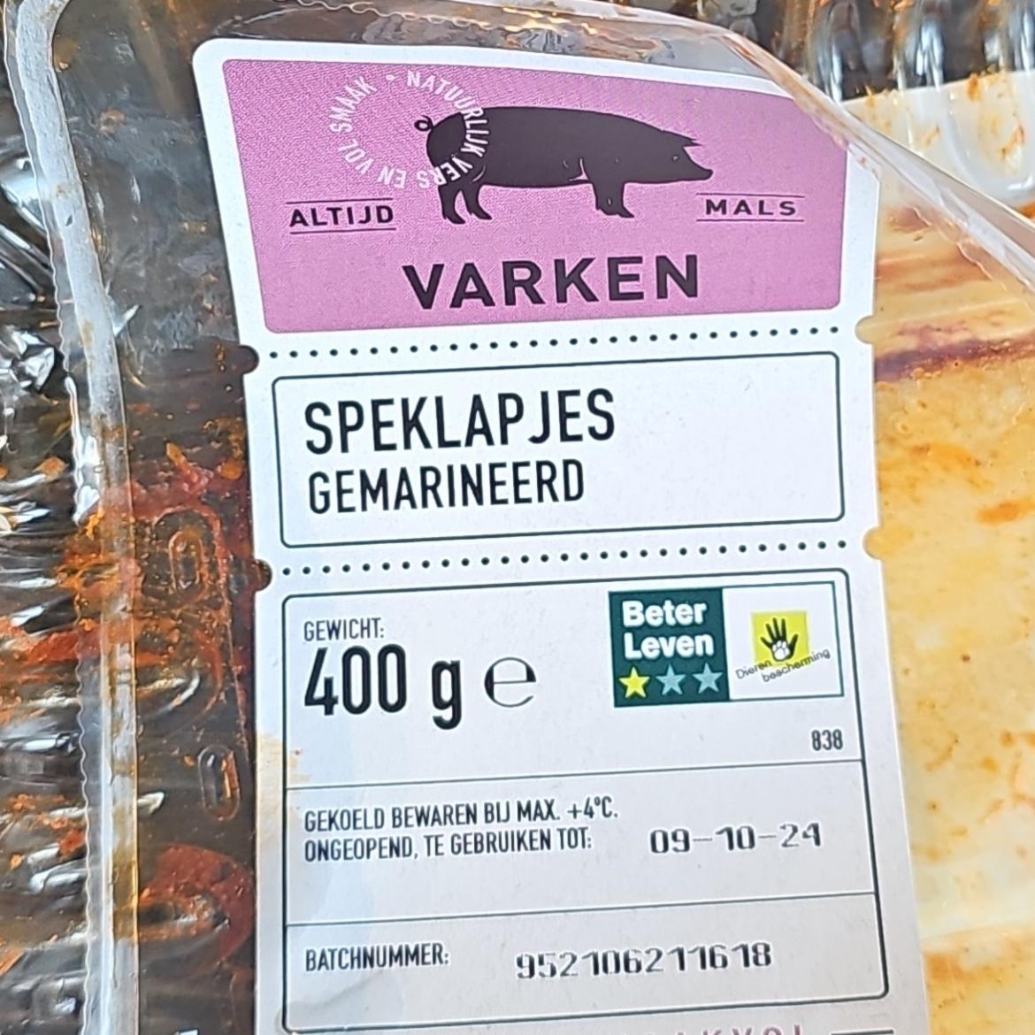 Zdjęcia - Speklapjes gemarineerd Varken