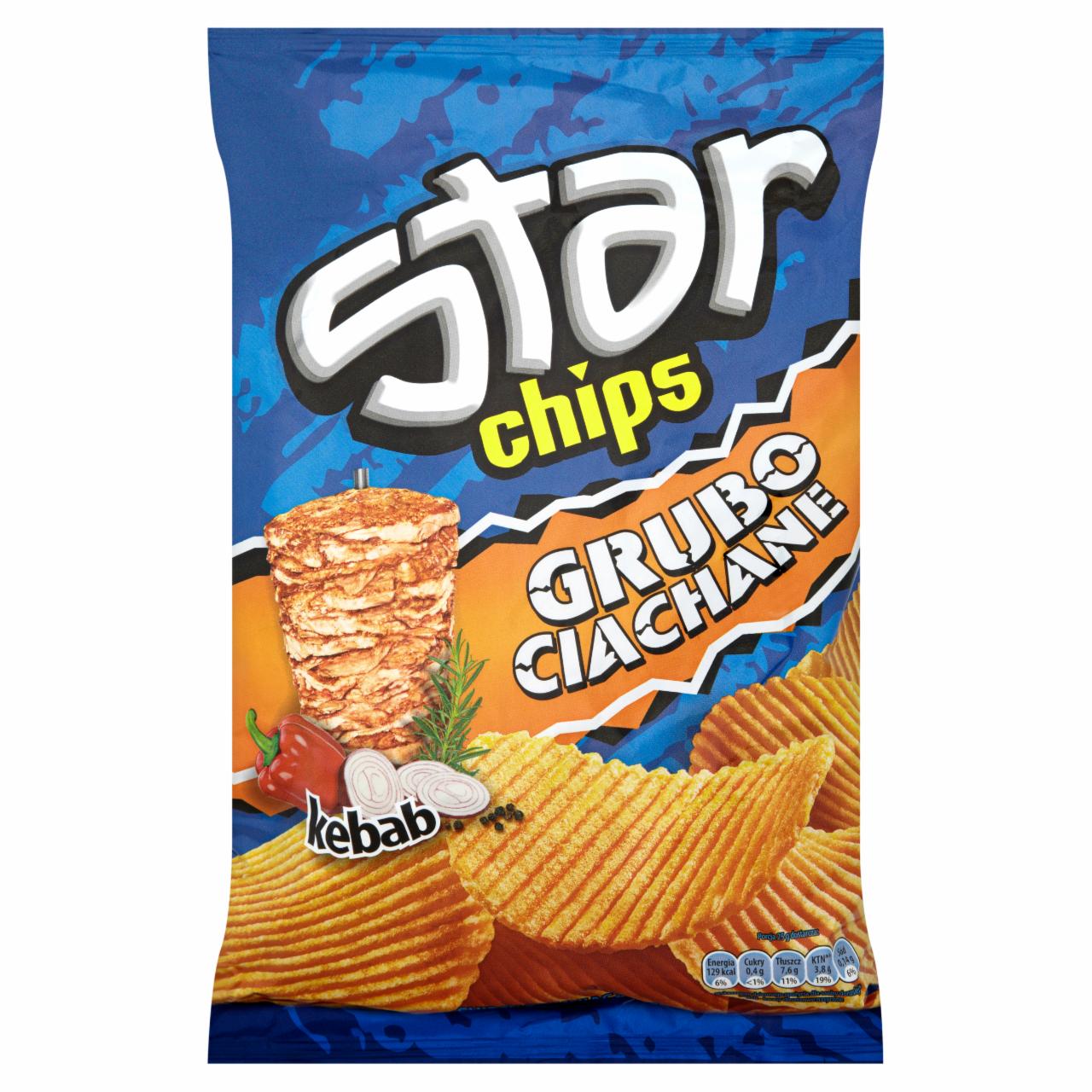 Zdjęcia - Star Chips Grubo Ciachane Chipsy ziemniaczane o smaku kebabu 150 g