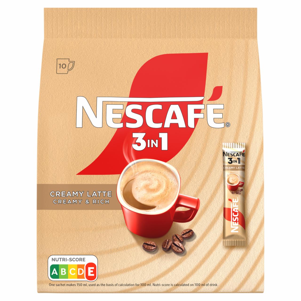 Zdjęcia - Nescafé 3in1 Creamy Latte Rozpuszczalny napój kawowy 150 g (10 x 15 g)