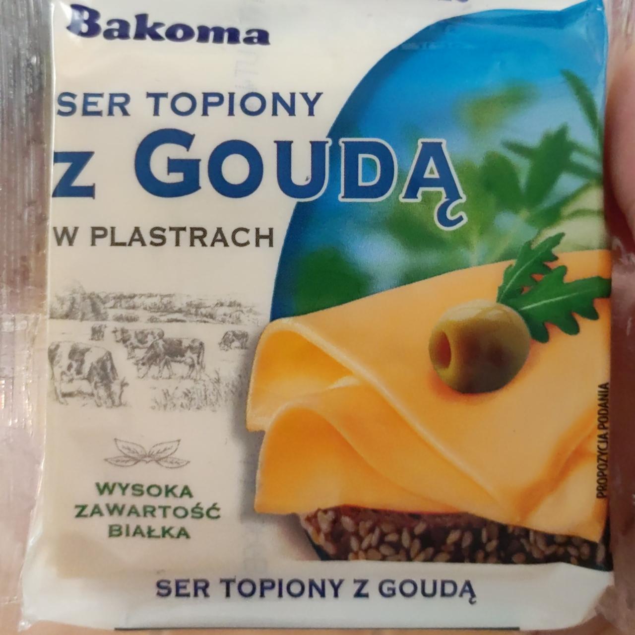 Zdjęcia - Bakoma Ser topiony z goudą w plastrach 130 g (7 sztuk)