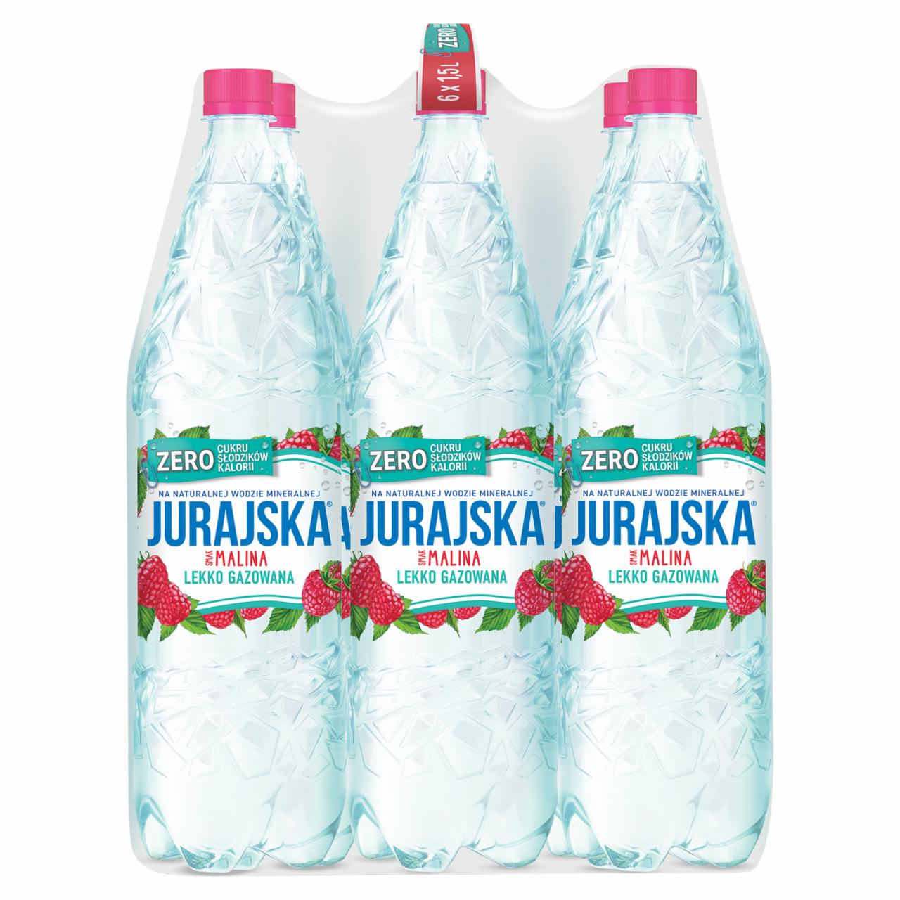 Zdjęcia - Jurajska Napój lekko gazowany smak malina 6 x 1,5 l