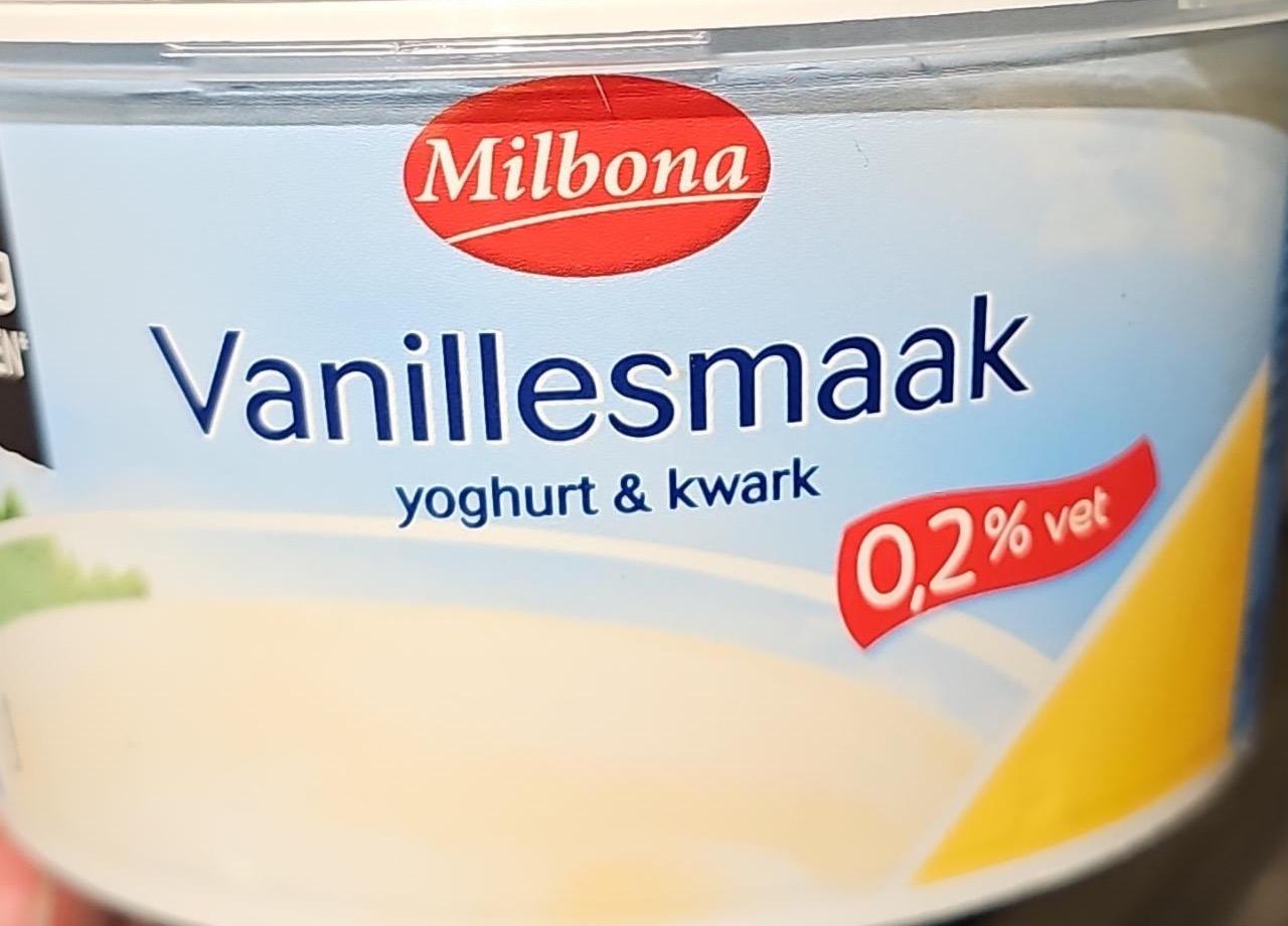 Zdjęcia - Vanillesmaak yoghurt & kwark 0,2% vet Milbona