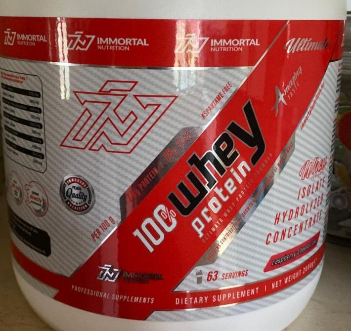 Zdjęcia - 100% Whey protein Raspberry Cheesecake Immortal Nutrition