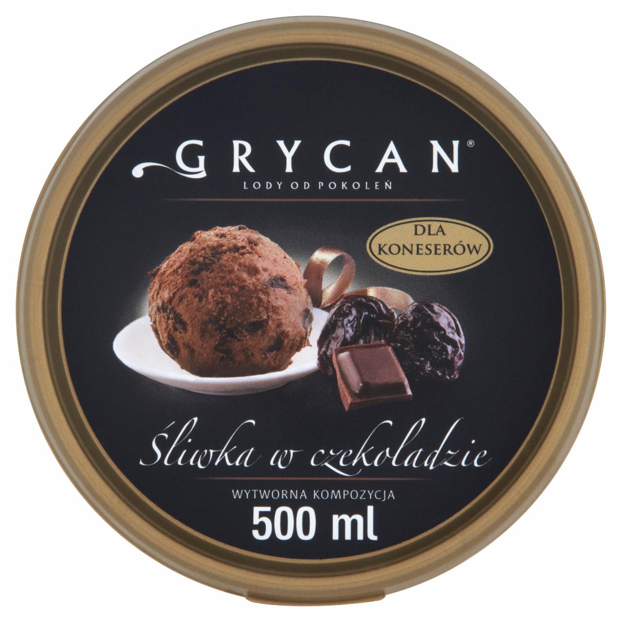 Zdjęcia - Grycan Lody śliwka w czekoladzie 500 ml