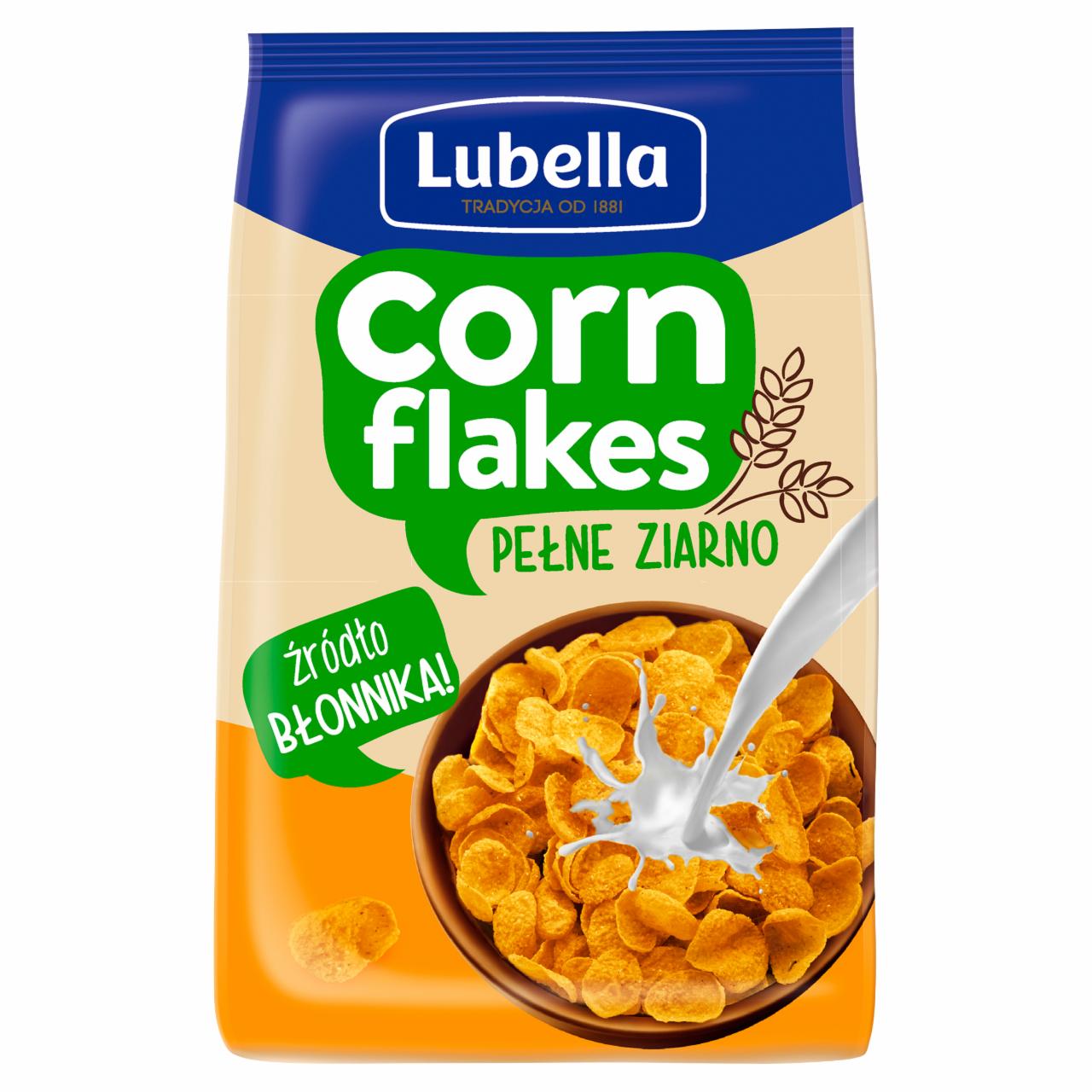 Zdjęcia - Corn Flakes Płatki kukurydziane pełne ziarno 500 g Lubella