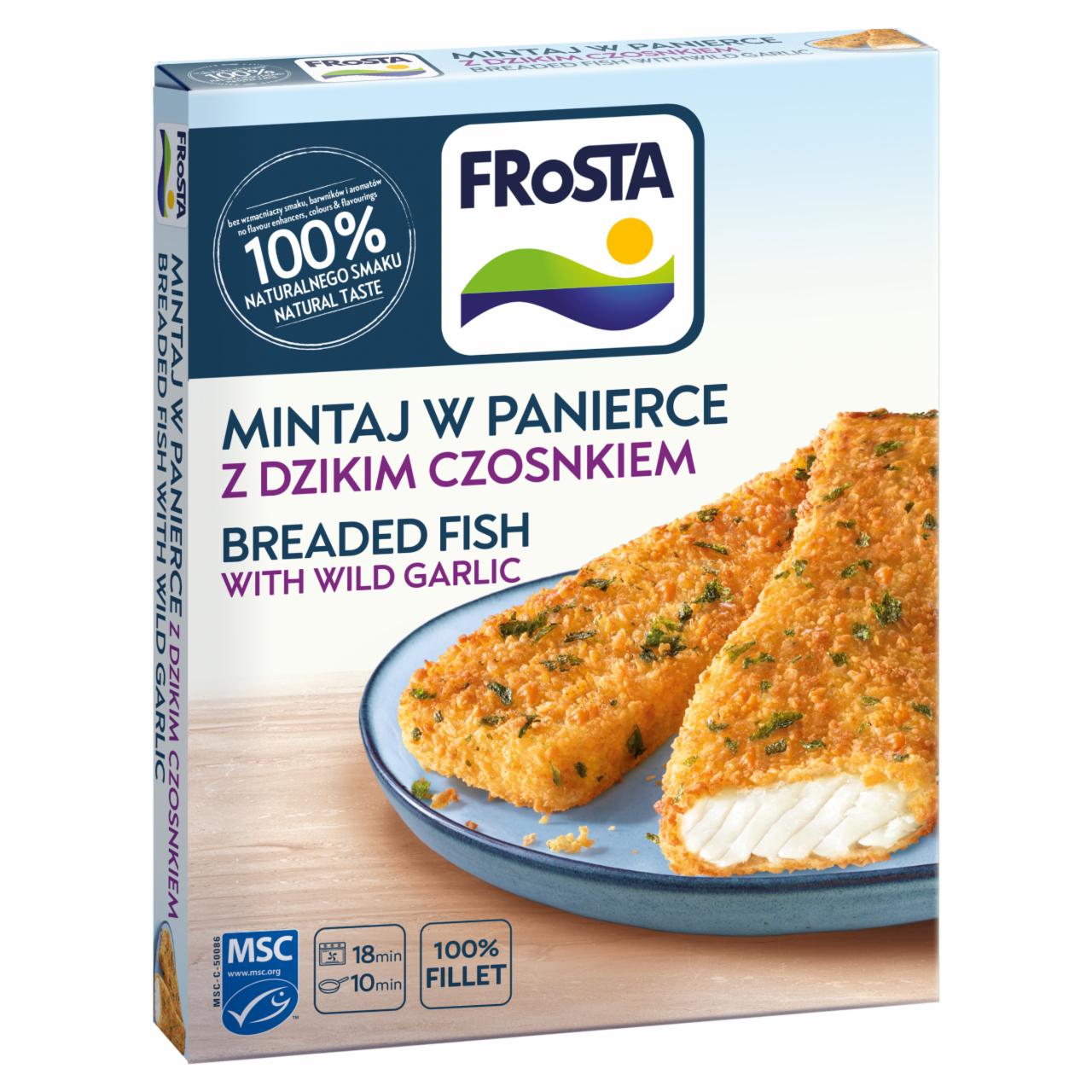 Zdjęcia - FRoSTA Mintaj w panierce z dzikim czosnkiem 240 g (2 sztuki)