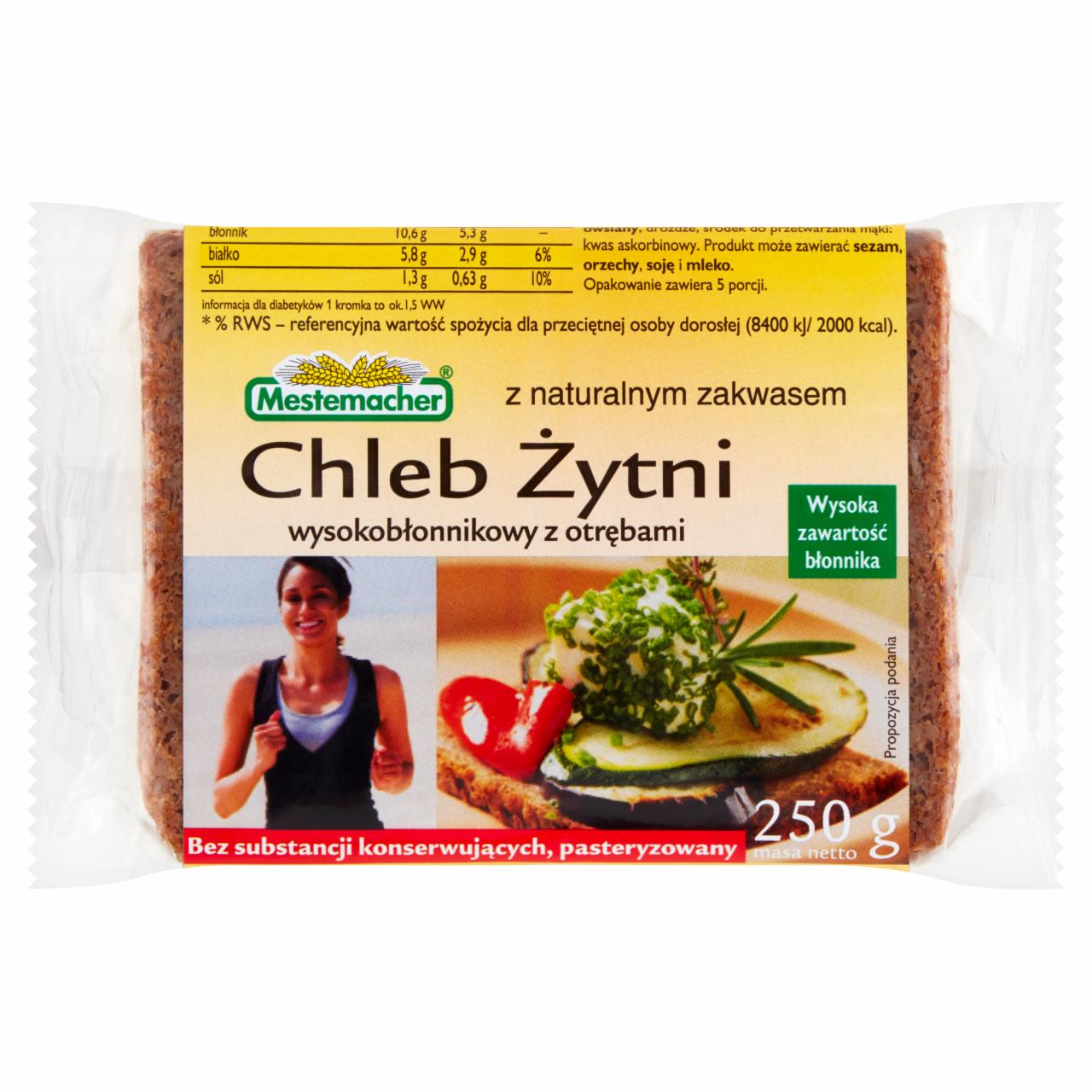 Zdjęcia - Mestemacher Chleb żytni wysokobłonnikowy z otrębami 250 g