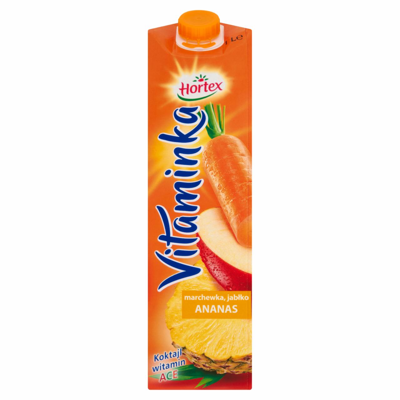 Zdjęcia - Hortex Vitaminka Marchewka jabłko ananas Sok 1 l