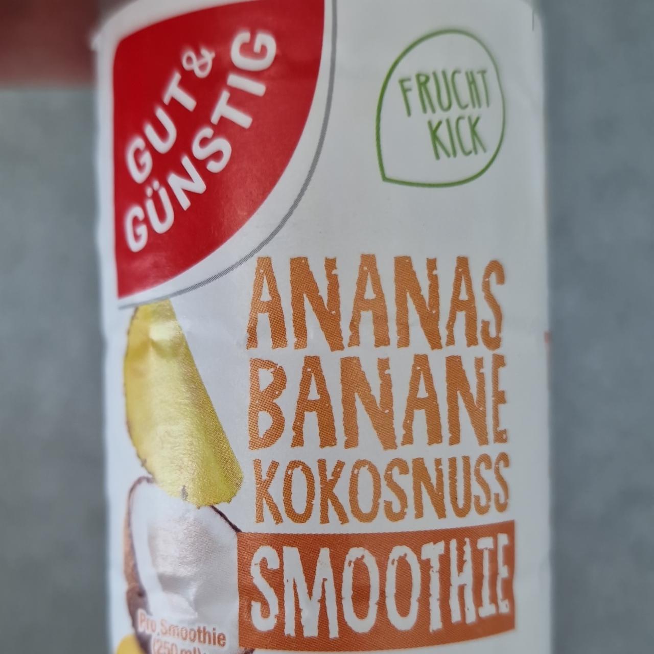 Zdjęcia - Smoothie ananas, banan, kokos