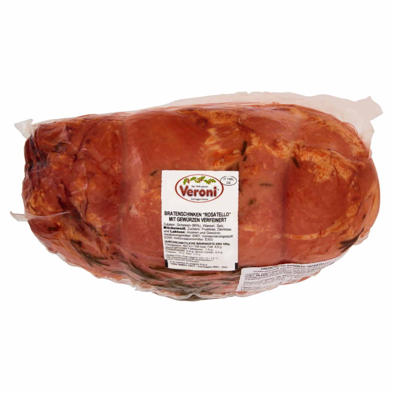 Zdjęcia - Veroni Prosciutto Arrosto Rosatello Szynka wieprzowa