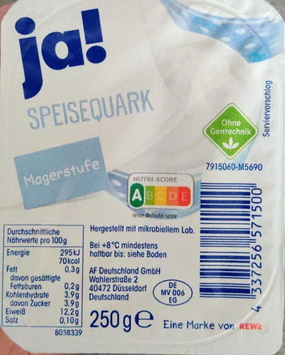 Zdjęcia - Speisequark magerstufe Ja!