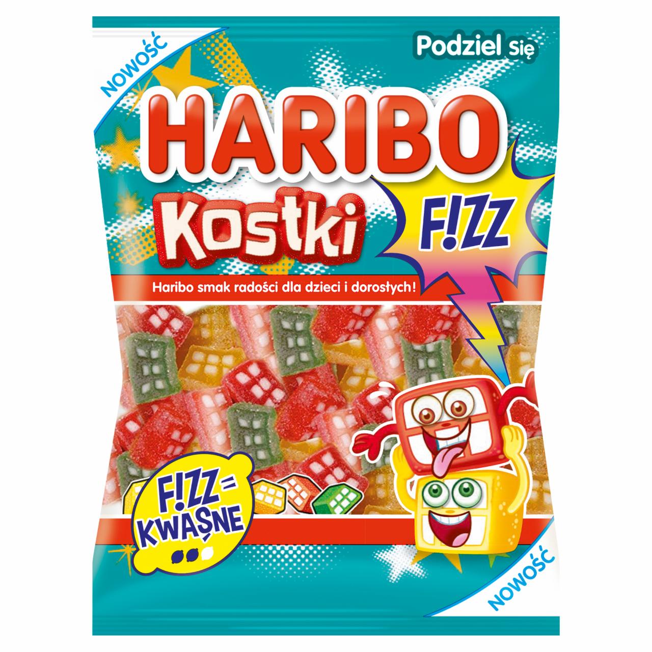 Zdjęcia - Haribo Fizz Żelki owocowe kostki 200 g