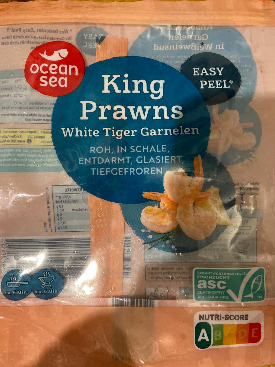 Zdjęcia - King Prawns White Tiger Garnelen Ocean Sea