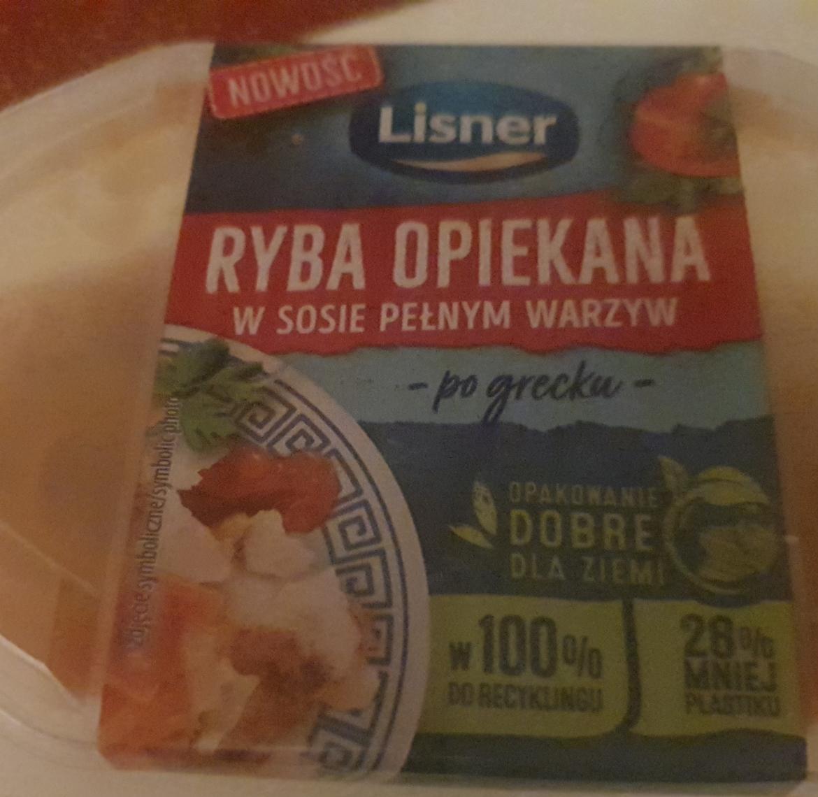 Zdjęcia - Lisner Ryba opiekana w sosie pełnym warzyw po grecku 280 g