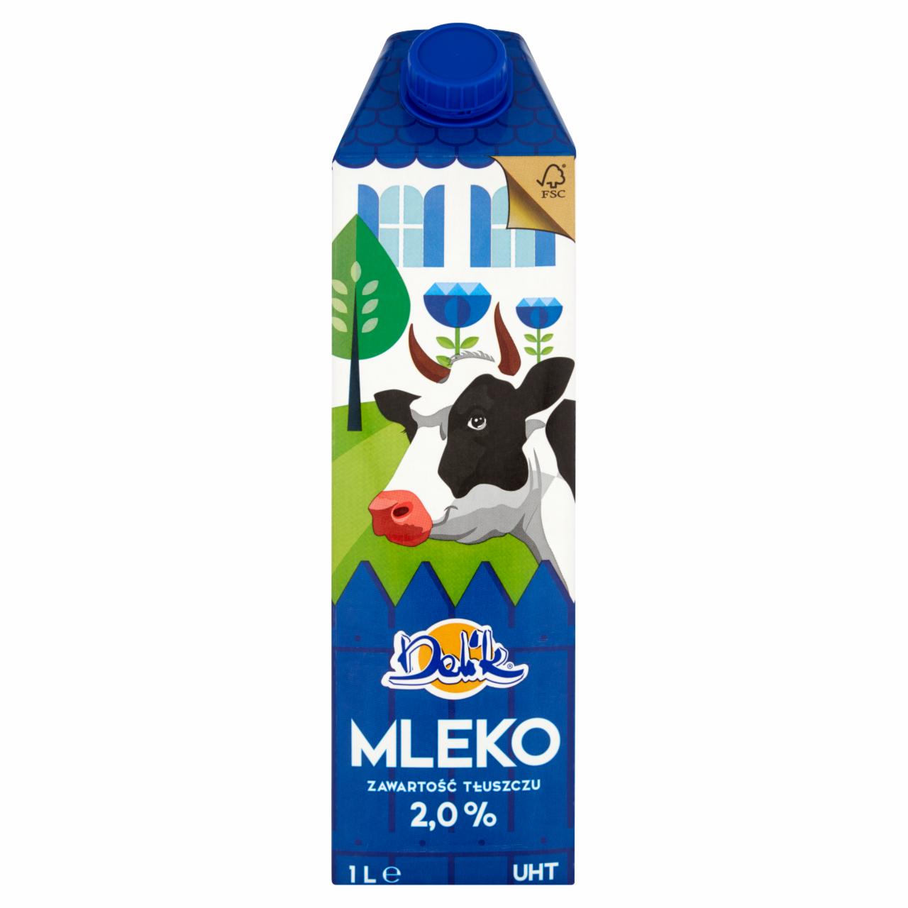 Zdjęcia - Delik Mleko UHT 2,0% 1 l