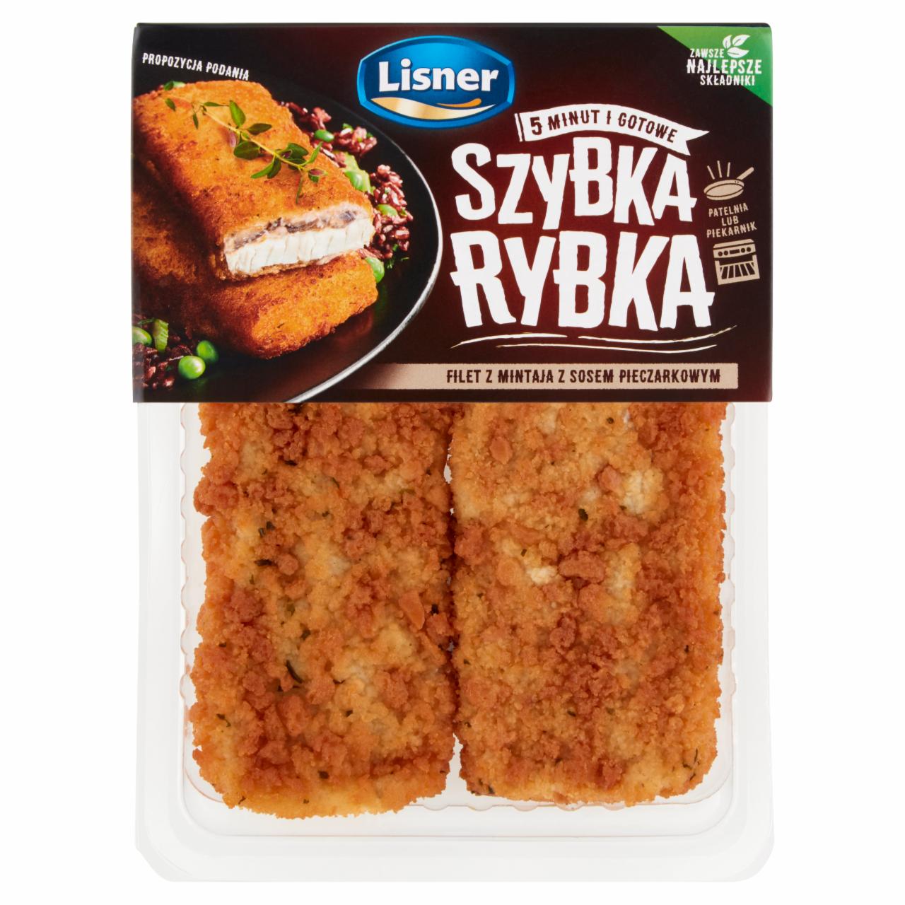 Zdjęcia - Lisner Szybka rybka Filet z mintaja z sosem pieczarkowym 170 g