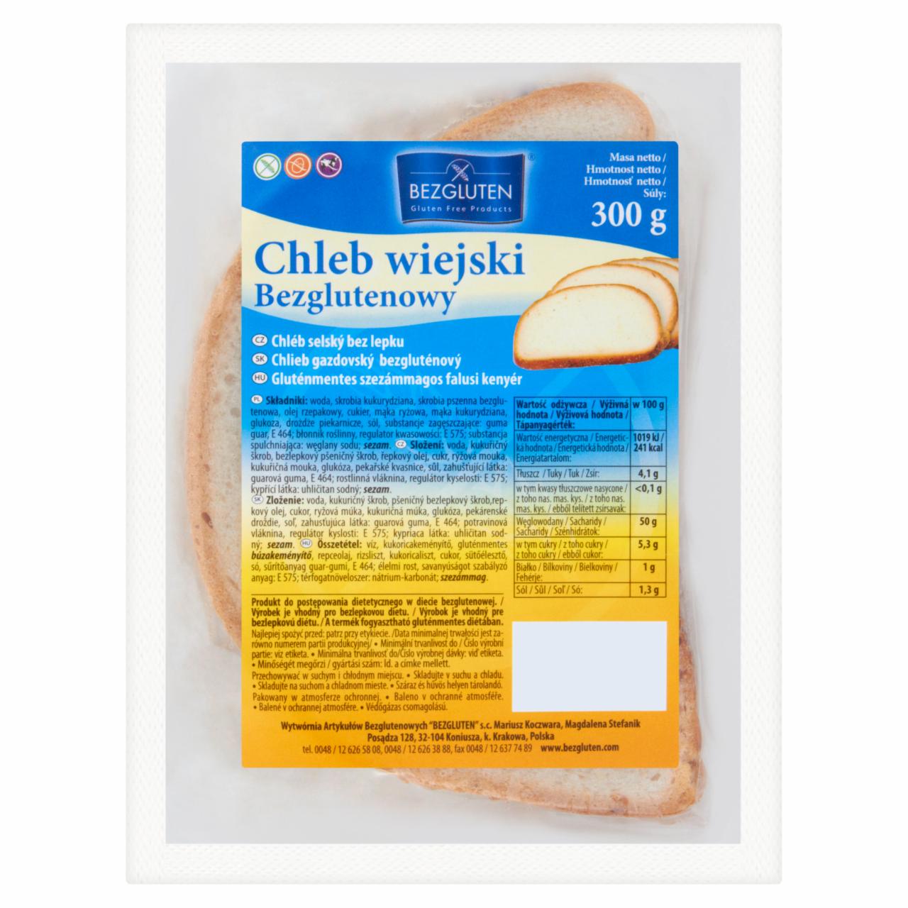 Zdjęcia - Bezgluten Chleb wiejski bezglutenowy 300 g