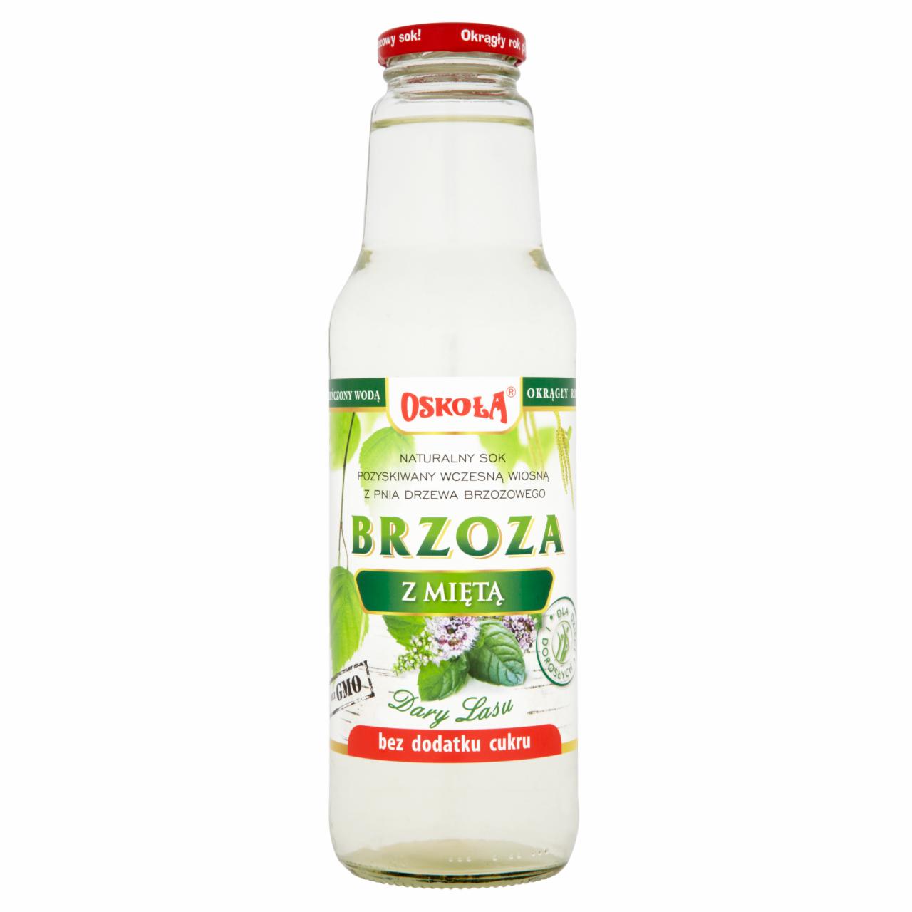 Zdjęcia - Oskoła Brzoza z miętą bez dodatku cukru Naturalny sok 750 ml