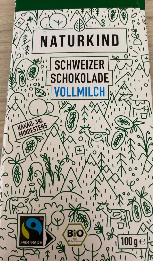 Zdjęcia - Schweizer schokolade vollmilch Naturkind