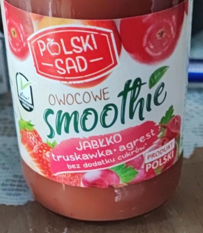 Zdjęcia - Owocowe Smoothie Jabłko Truskawka Agrest Polski Sad