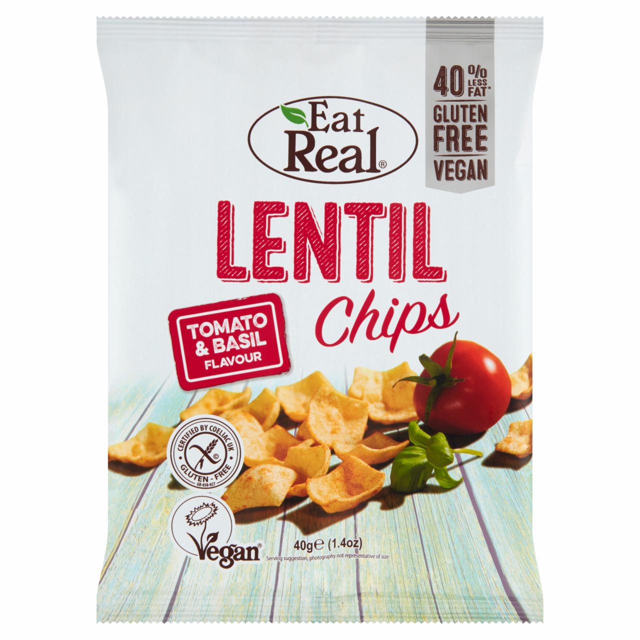 Zdjęcia - Lentil chips tomato & basil Eat Real