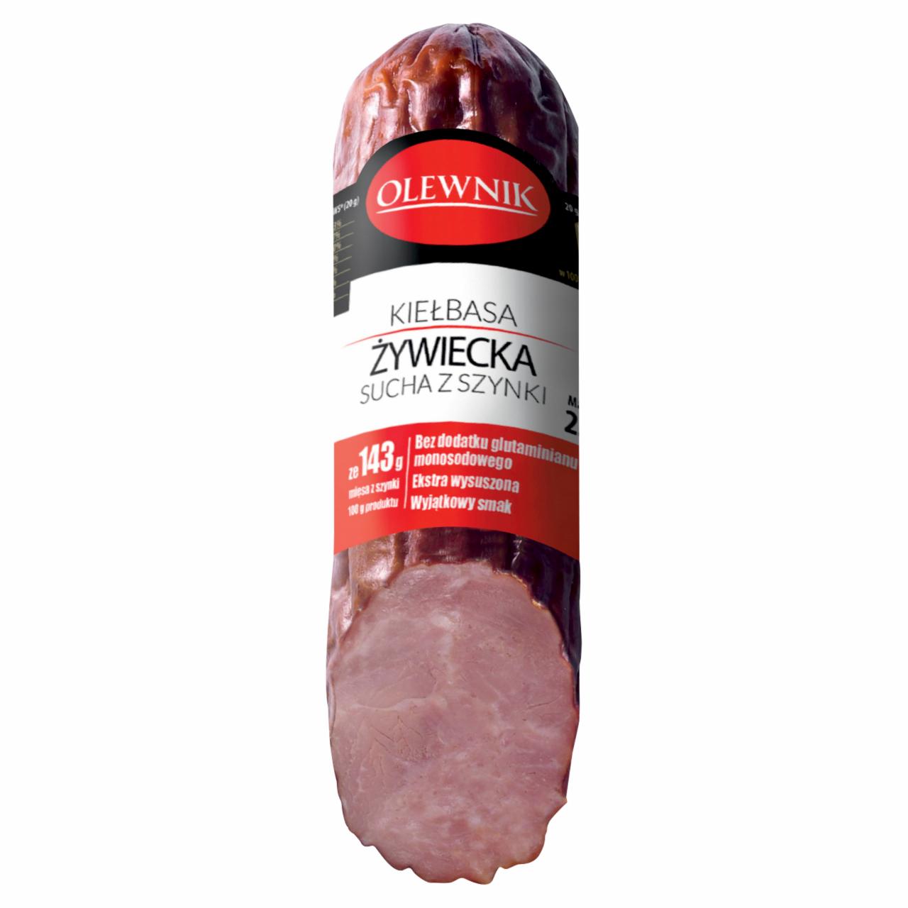 Zdjęcia - Olewnik Kiełbasa sucha żywiecka z szynki 220 g