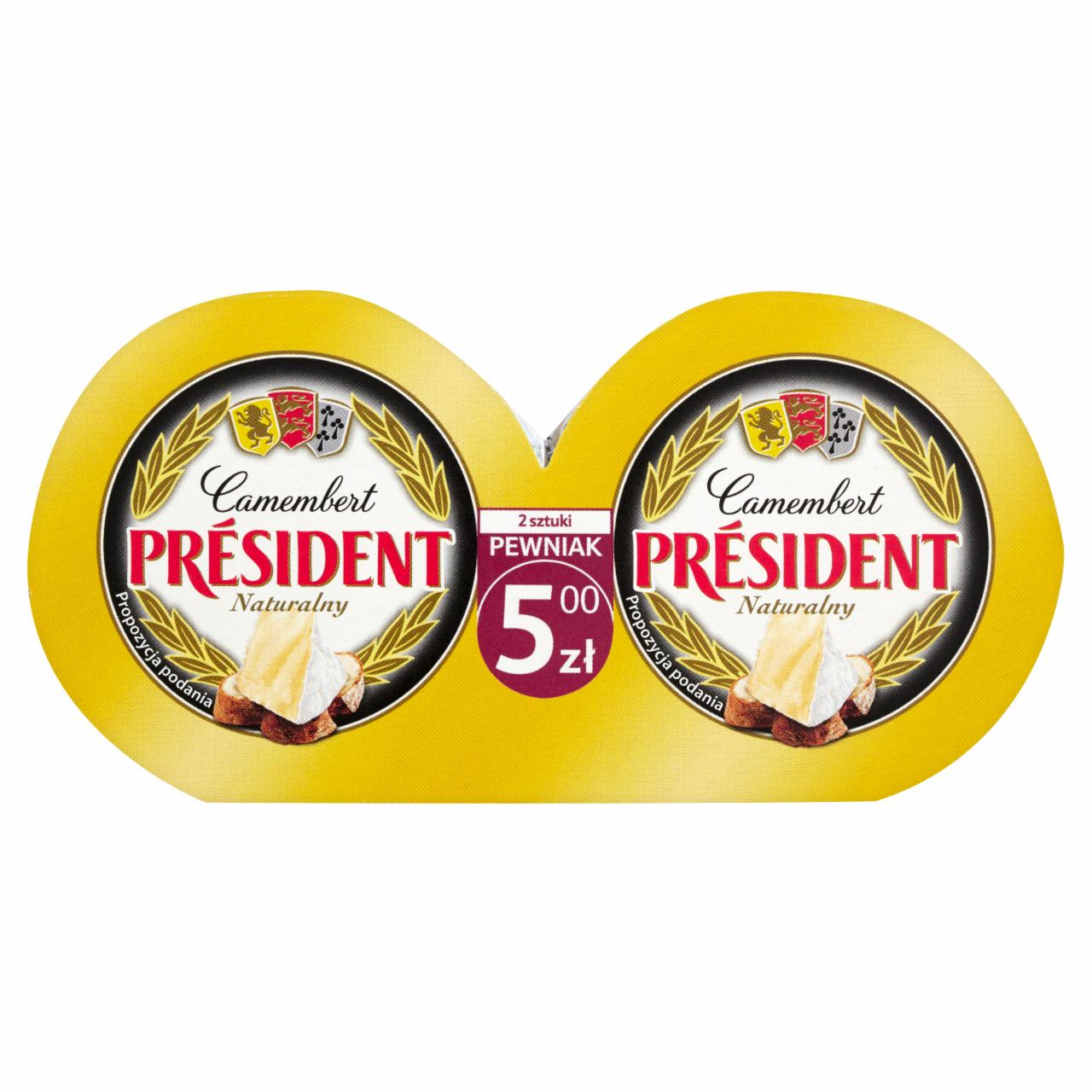 Zdjęcia - Président Ser Camembert naturalny 180 g (2 sztuki)