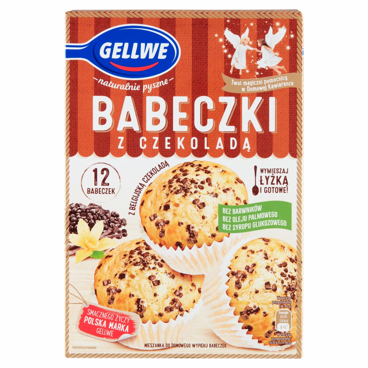 Zdjęcia - Gellwe Babeczki z czekoladą mieszanka do wypieku 290 g