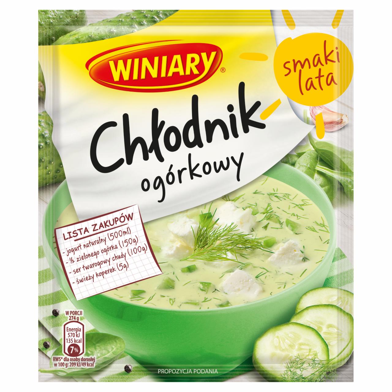 Zdjęcia - Winiary Chłodnik ogórkowy 40 g