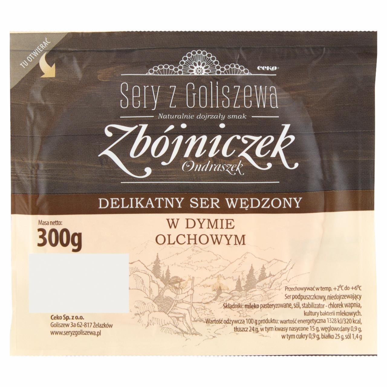 Zdjęcia - Sery z Goliszewa Zbójniczek Ondraszek Delikatny ser wędzony w dymie olchowym 300 g