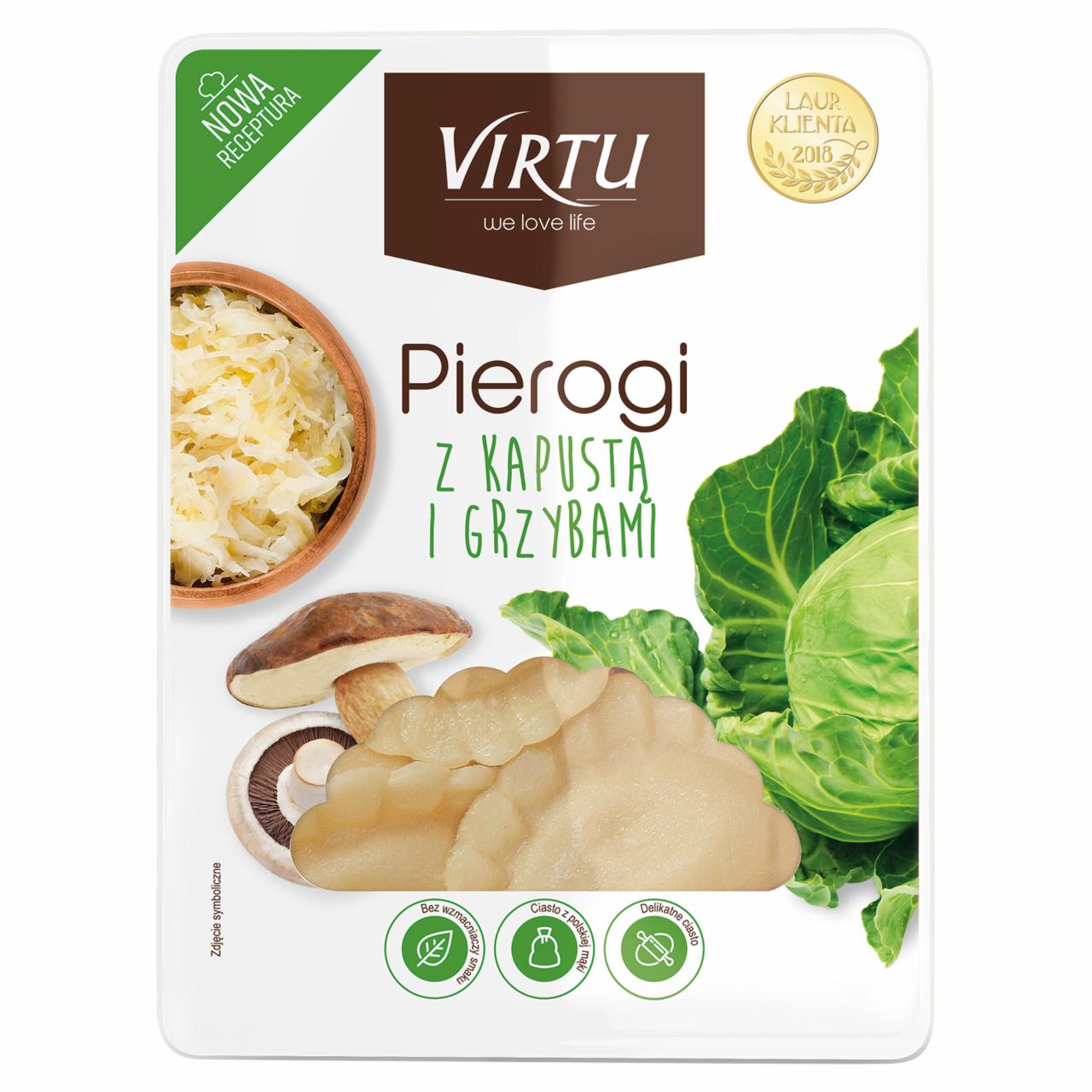 Zdjęcia - Virtu Pierogi z kapustą i grzybami 1 kg