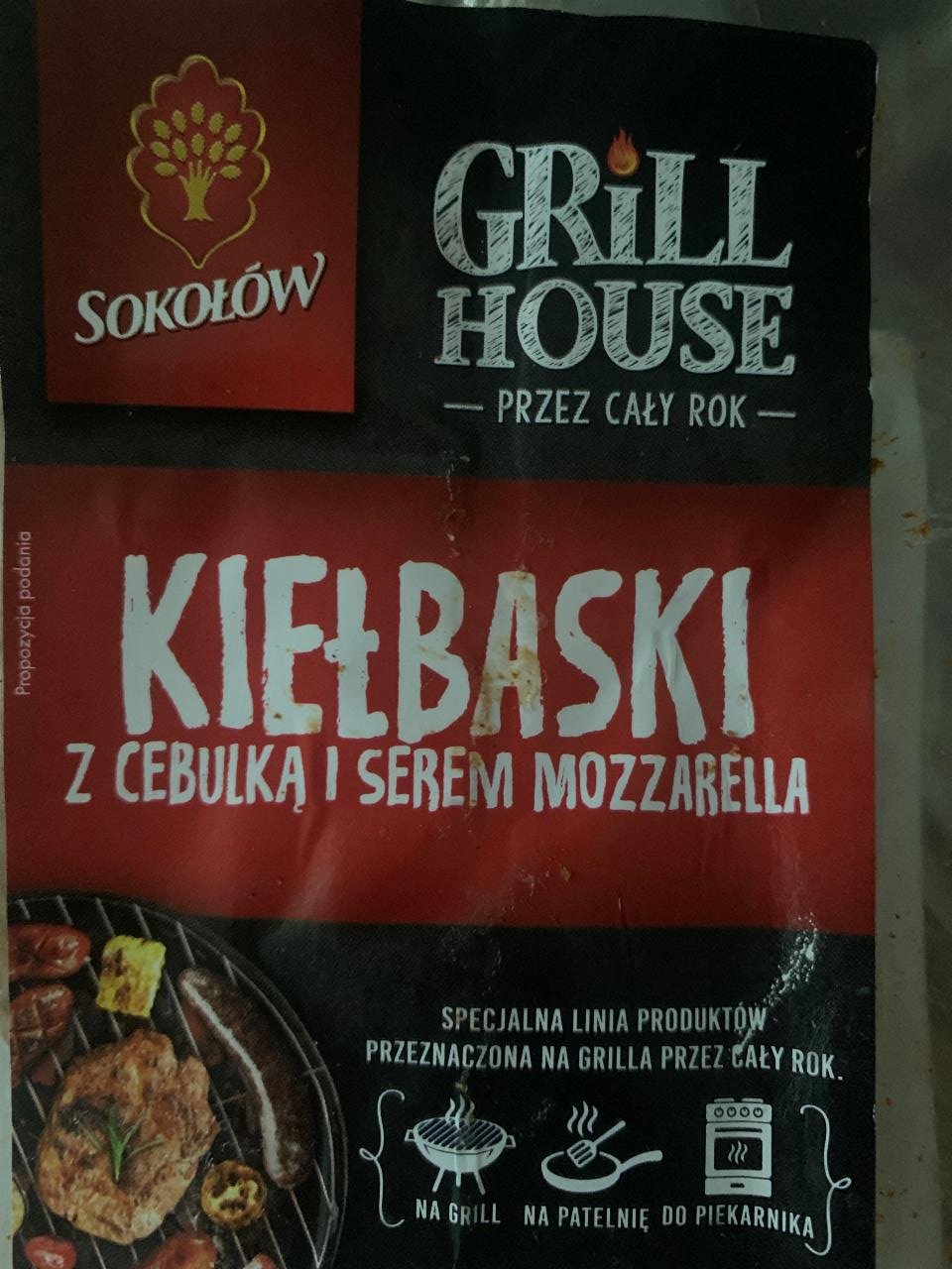 Zdjęcia - Kiełbaski z cebulką i serem mozzarella Sokolow