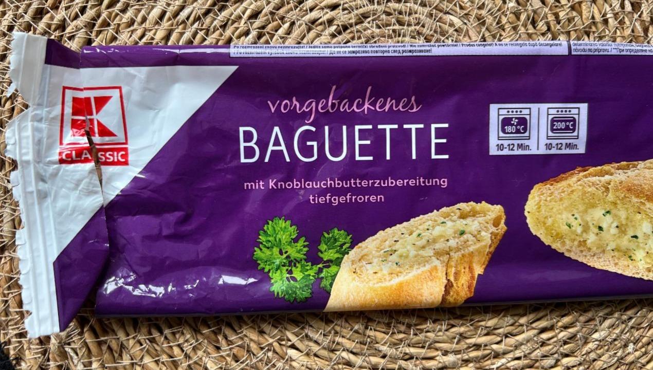 Zdjęcia - Baguette mit Knoblauchbutterzubereitung K-Classic