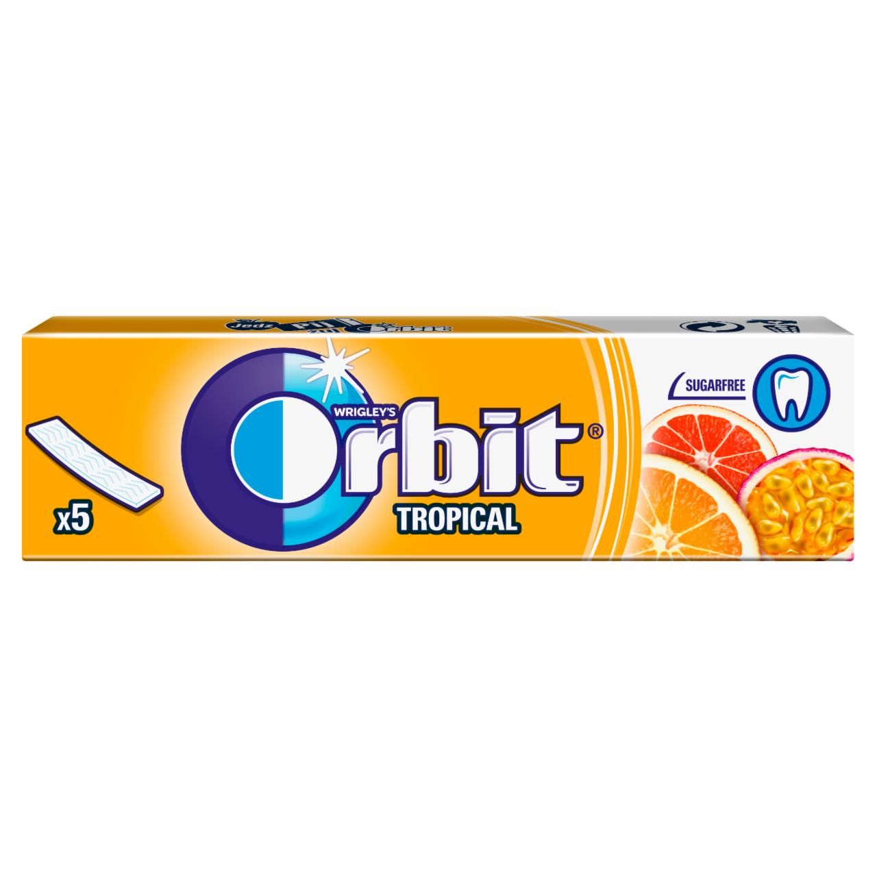 Zdjęcia - Orbit Tropical Guma do żucia bez cukru 13 g (5 sztuk)