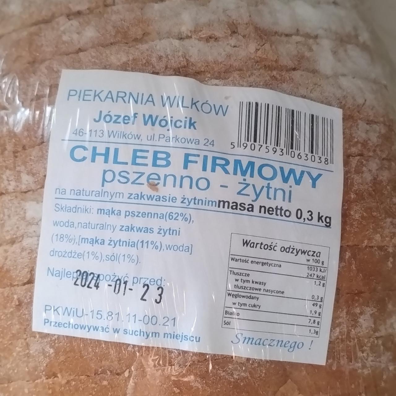 Zdjęcia - Chleb firmowy pszenno - żytni Piekarnia Wilków