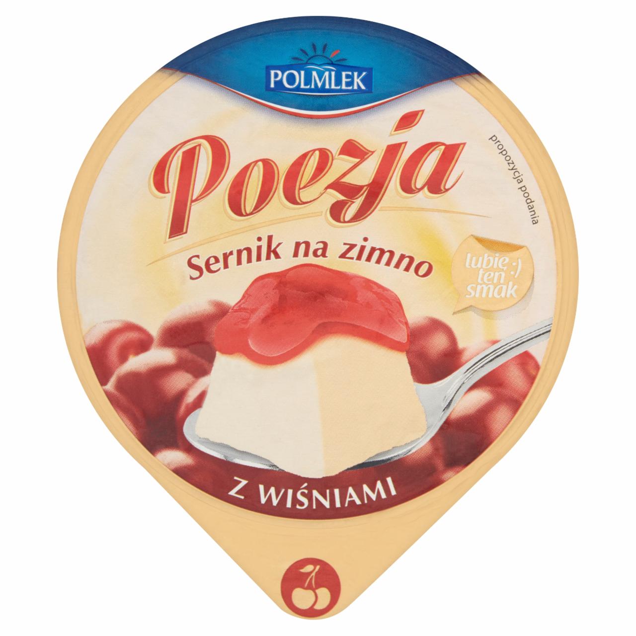 Zdjęcia - Polmlek Poezja Sernik na zimno z wiśniami 160 g