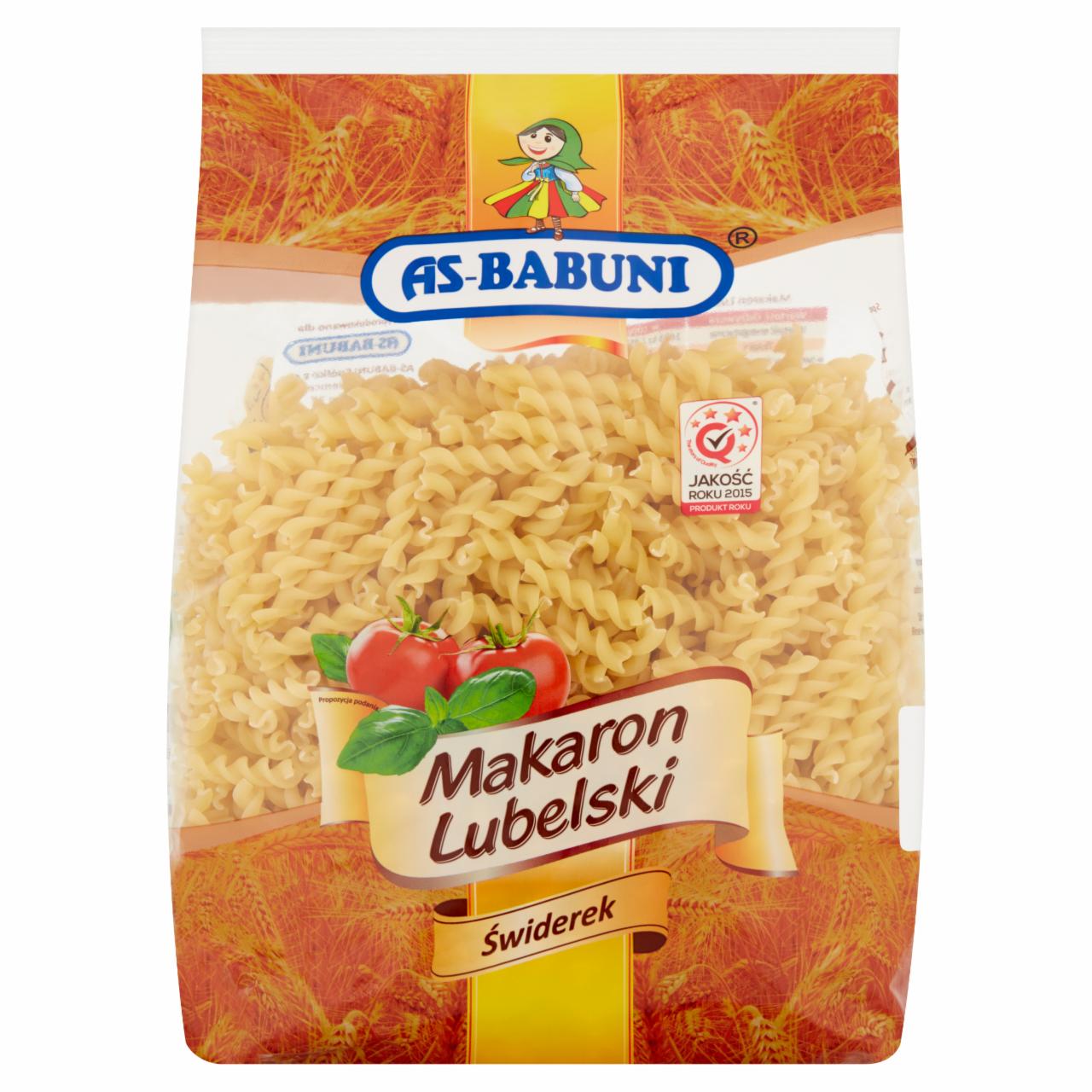 Zdjęcia - As-Babuni Makaron świderki 1 kg