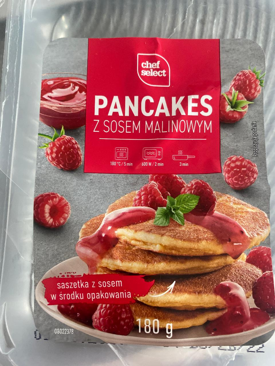 Zdjęcia - Pancakes z sosem malinowym Chef select