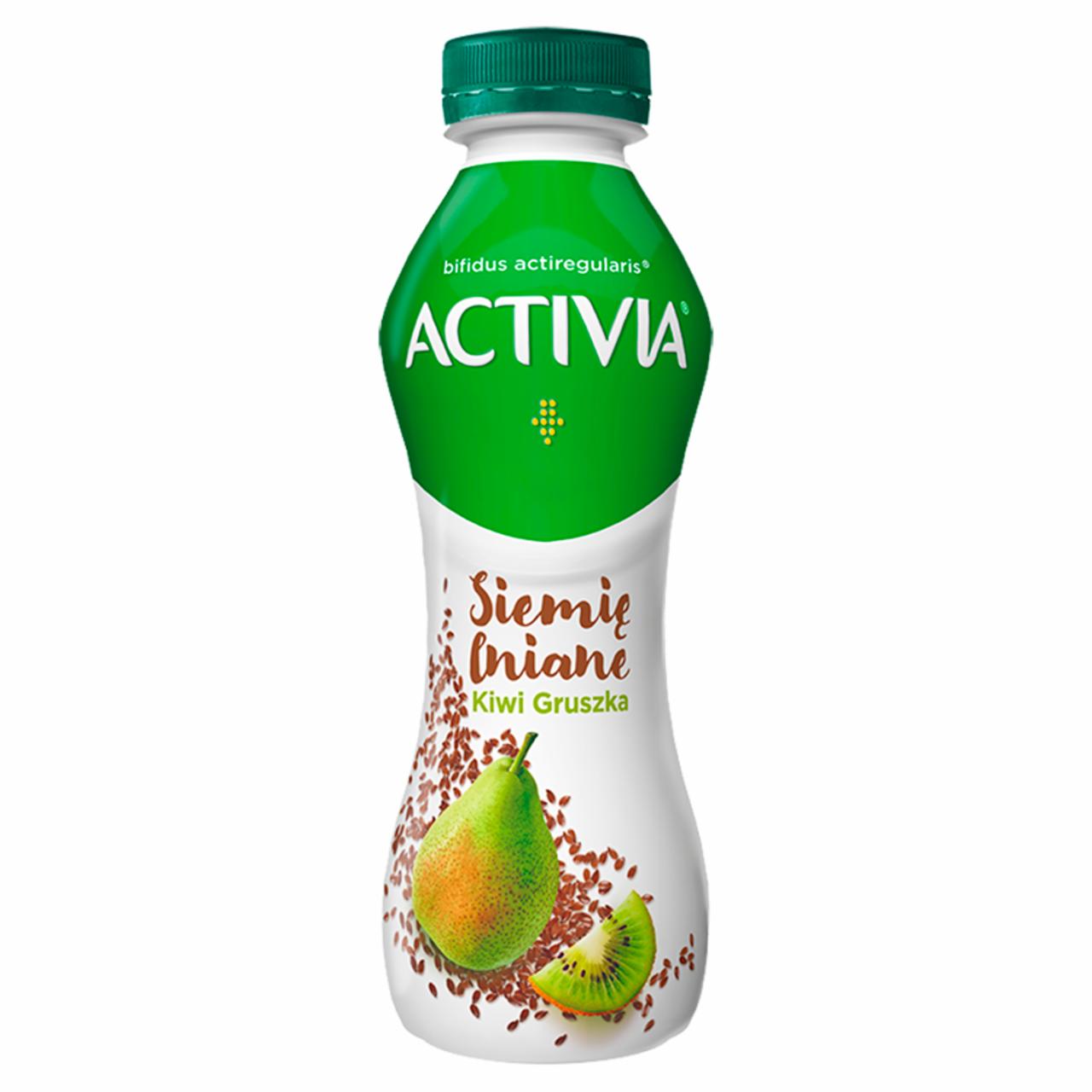 Zdjęcia - Activia Jogurt siemię lniane gruszka kiwi Danone