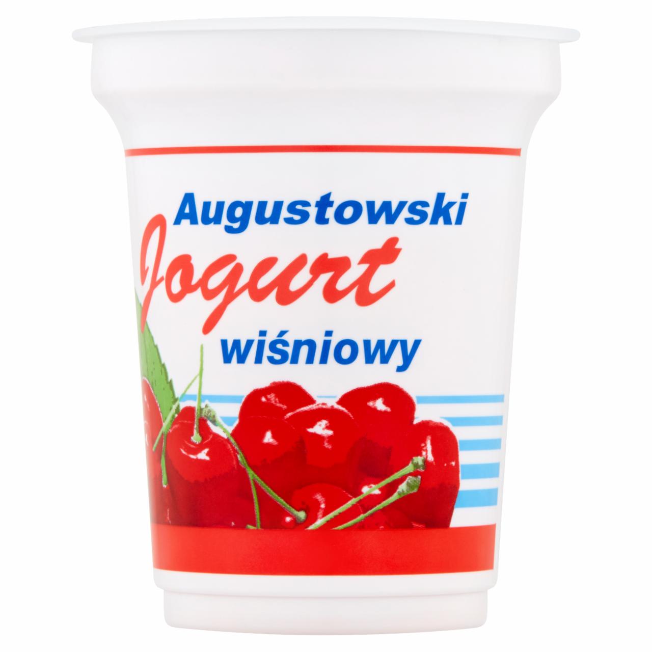 Zdjęcia - Mlekpol Jogurt Augustowski wiśniowy 350 g