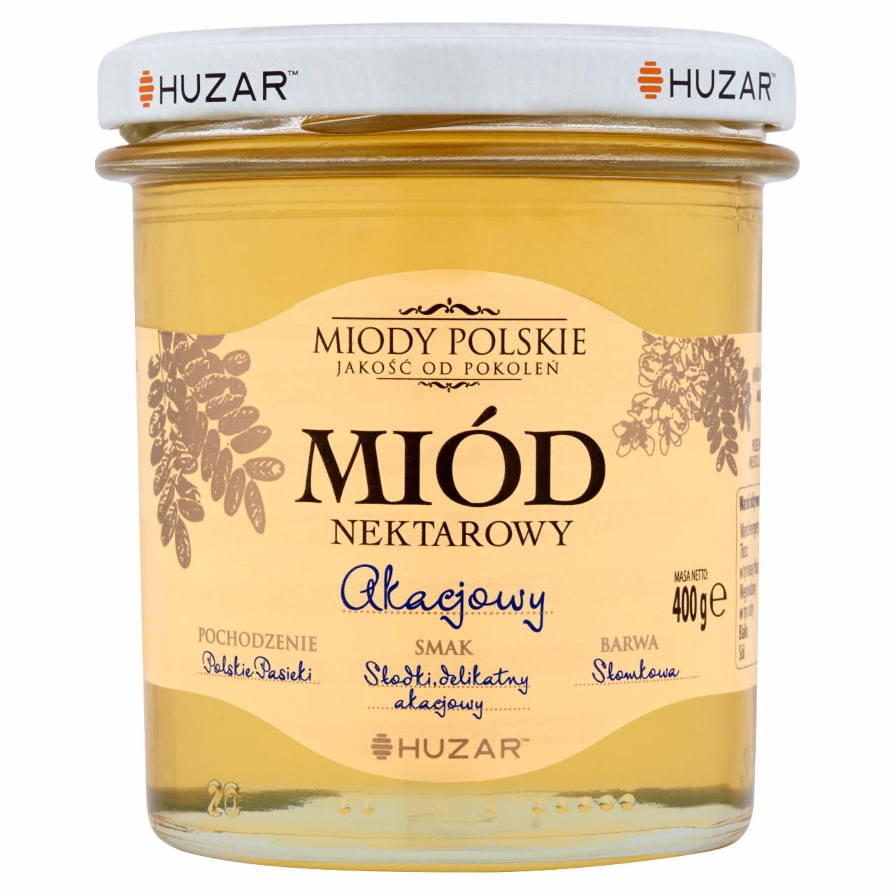 Zdjęcia - Huzar Miody polskie Miód nektarowy akacjowy 400 g